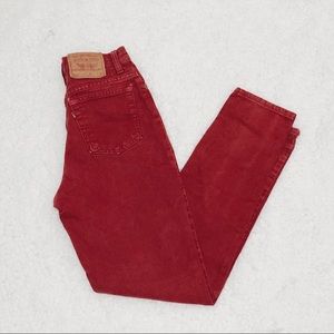 Levi’s Vintage Red Denim Jeans